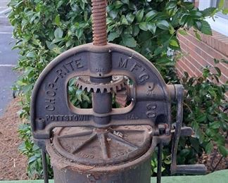 ANTIQUE CAST IRON STUFFER PRESS