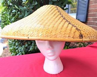 ASIAN RICE FARMER WOVEN HAT