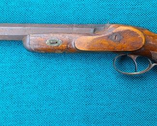 ANTIQUE FP CARON PARIS PISTOL MC EMPEREUR ENGRAVED