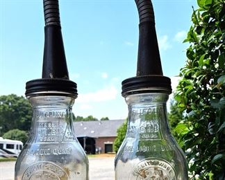 DOVER OIL GLASS JARS