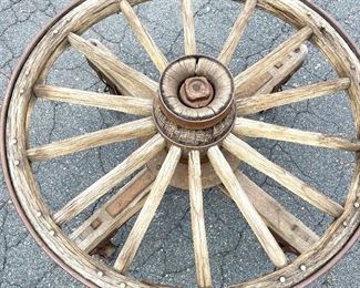 WAGON WHEEL TABLE