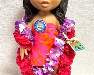 RARE UNITED AIRLINES MENEHUNE HAWAII 26"T SOUVENIR