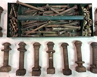 HEAVY BOLTS LOT STEAMPUNK  BARN FRESH