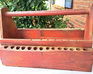 PRIMITIVE WOOD BARN FRESH TOOL BOX