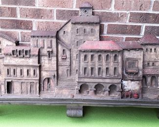 LARGE DENSE FOAM CITY SCAPE ART