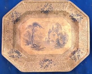 ANTIQUE IRONSTONE PLATTER 