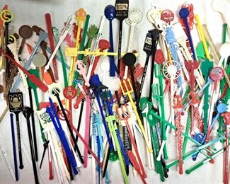 LOT OF SWIZZLE STICKS