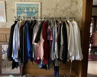 Portion of clothed available. There will be additional rolling racks and tubs of items! Plus accessories and jewelry have been added. 