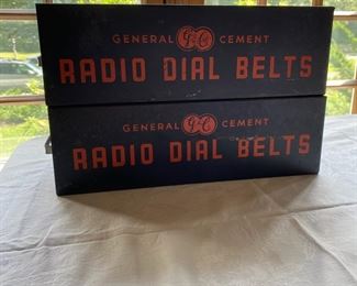 Metal advertising pr of small cabinets.