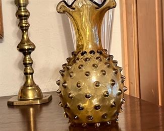 Hobnail vase
