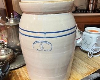 Marshall pottery butter churn 