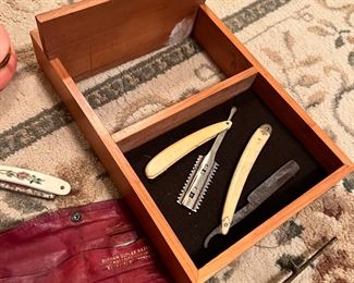 3 straight razors… At least one Solingen  Germany