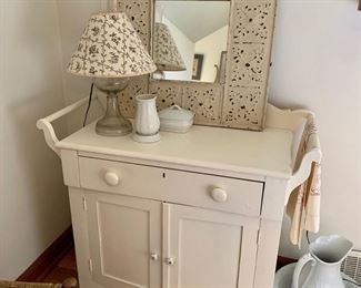 Antique Farmhouse washstand cabinet