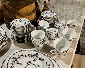 Mid Century era Harmony House Bordeaux fine Porcelain dinnerware 