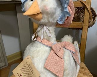 Vintage Talking Mother Goose plush toy 