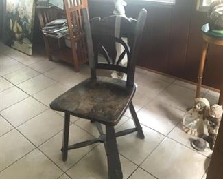 Antique Amish? Solid wood chair original condition -$100 or BO