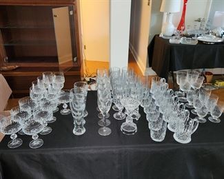 Crystal stemware and glassware