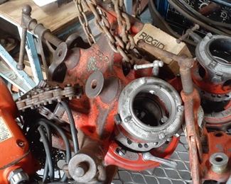 Ridgid adjustable hand dies and pipe bender