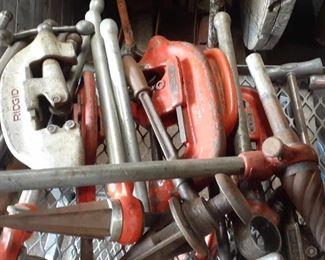 Ridgid pipe cutters and reamers