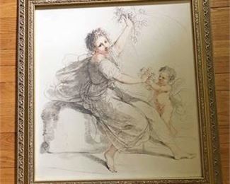 Francesco Bartolozzi Lady and Cherub 