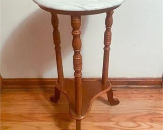 Marble Top Accent Table 