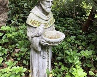 St. Francis Bird Feeder Statue 