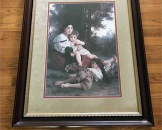 William Adolphe Bouguereau Le Repos Framed Giclee Print 