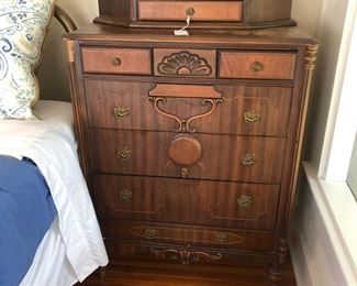Ornate wood dresser to match vanity 
