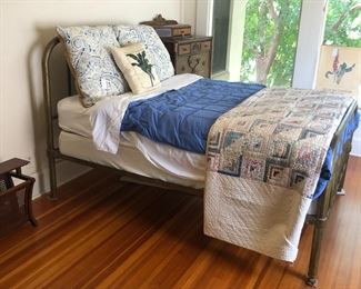 Metal frame full size bed