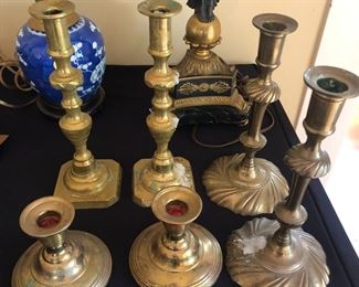 Brass candlesticks
