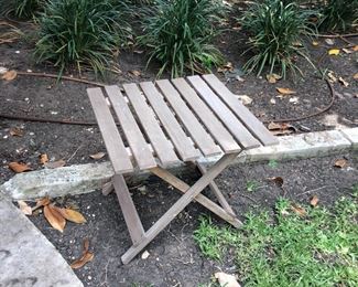 Small outdoor table