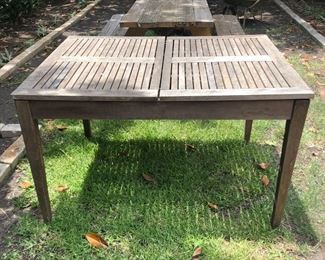 Teak outdoor table