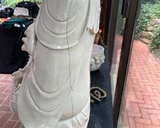 Fracture up the back, but does not seem to effect stability.