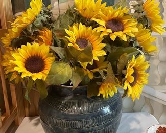 Large studio pottery vase by VK.