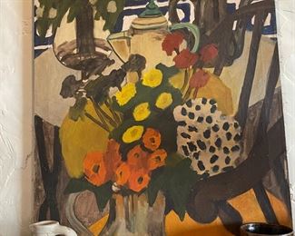 Still life by American feminist artist Mary Beth Edelson (1933-2021).
