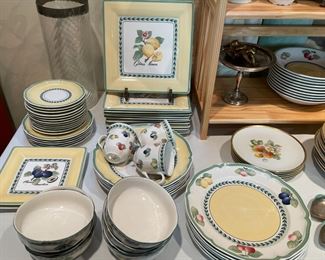 Villeroy & Bock "1748 French Garden" dishes.