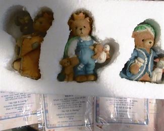 Sample of the Cherished Teddies all have COA's.