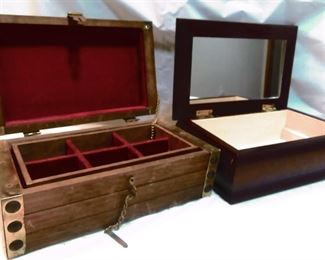 Jewelry boxes.
