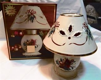 Christmas candle lamp.