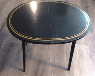 Three small folding tables (made in New York U.S.A.)