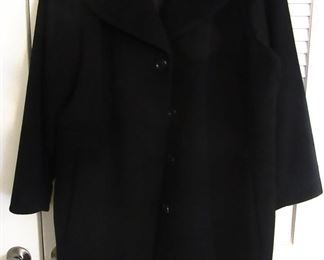 Black leather coat