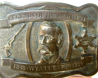 Limited edition Wyatt Earp collectors belt buckle.