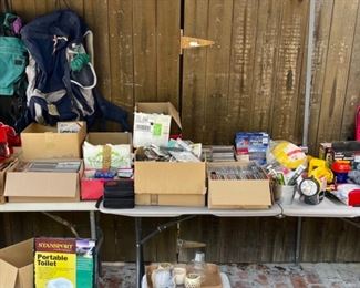 Camping Items, CD's, DVD's, Cassettes & More