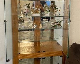oak display case