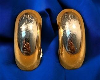 14k Gold Clip Earrings