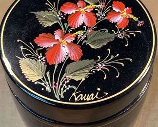Kauai Hand Painted Lidded Box