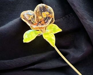 Orchid Style Lapel Pin