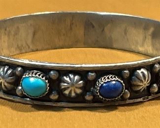 Silver Cabochon Bracelet