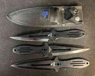 Colt CT0115 Set Of Three Throwing Knives And Sheath