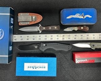 Colt CT226 Knife And Leather Sheath Benchmade M390 Pocket Knife Colt CT374 Pocket Knife Kershaw 1160OL Pocket Knife